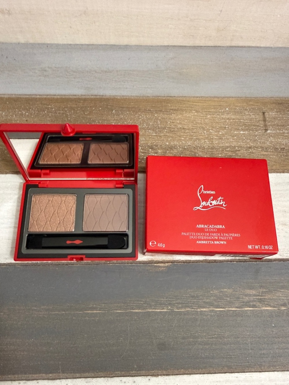 Brand New Christian Louboutin  
Abracadabra Duo Eyeshadow Palette Ambretta Brown